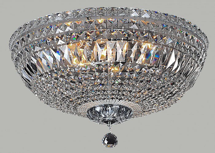 5 light crystal close to ceiling medium