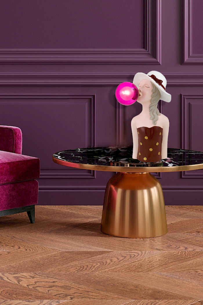 Lady In The Hat Table Lamp